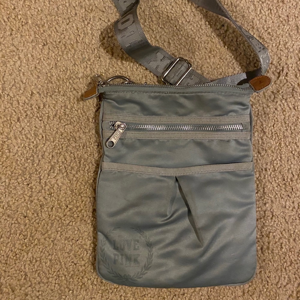 VS PINK RARE Gray Crossbody Bag